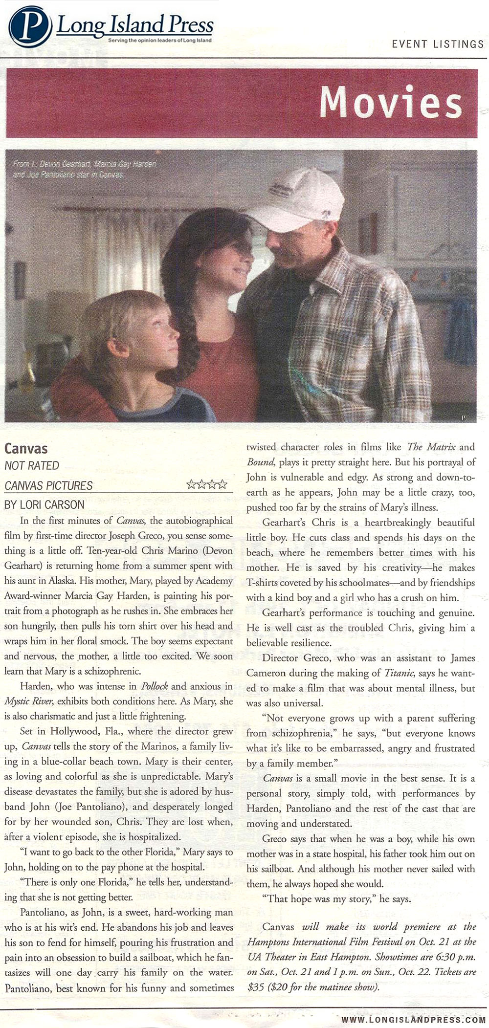 Marcia Gay Harden - Press - Canvas