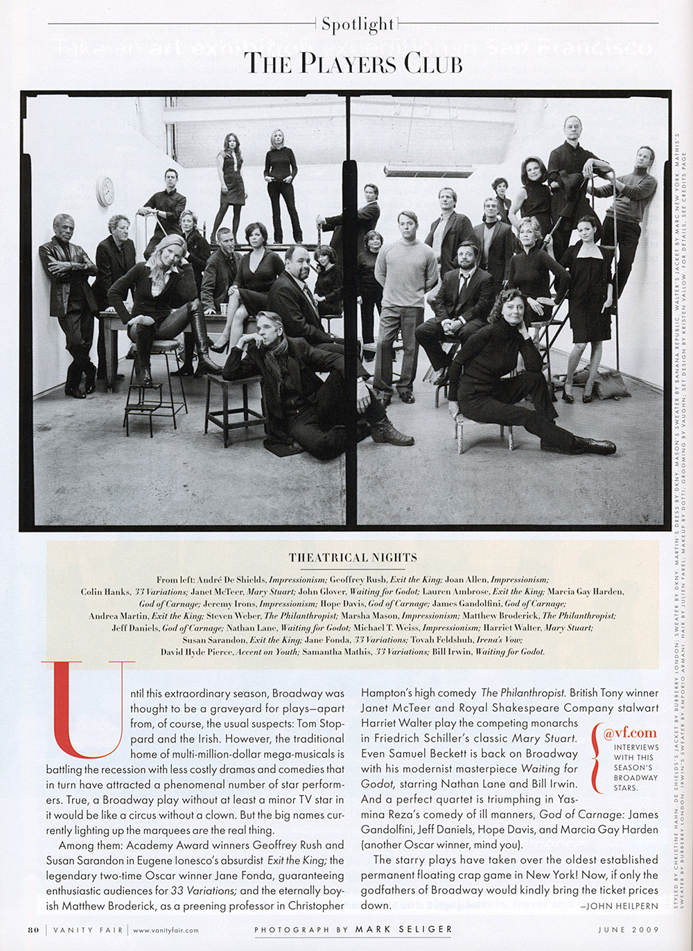 Marcia Gay Harden - Press - 'God of Carnage